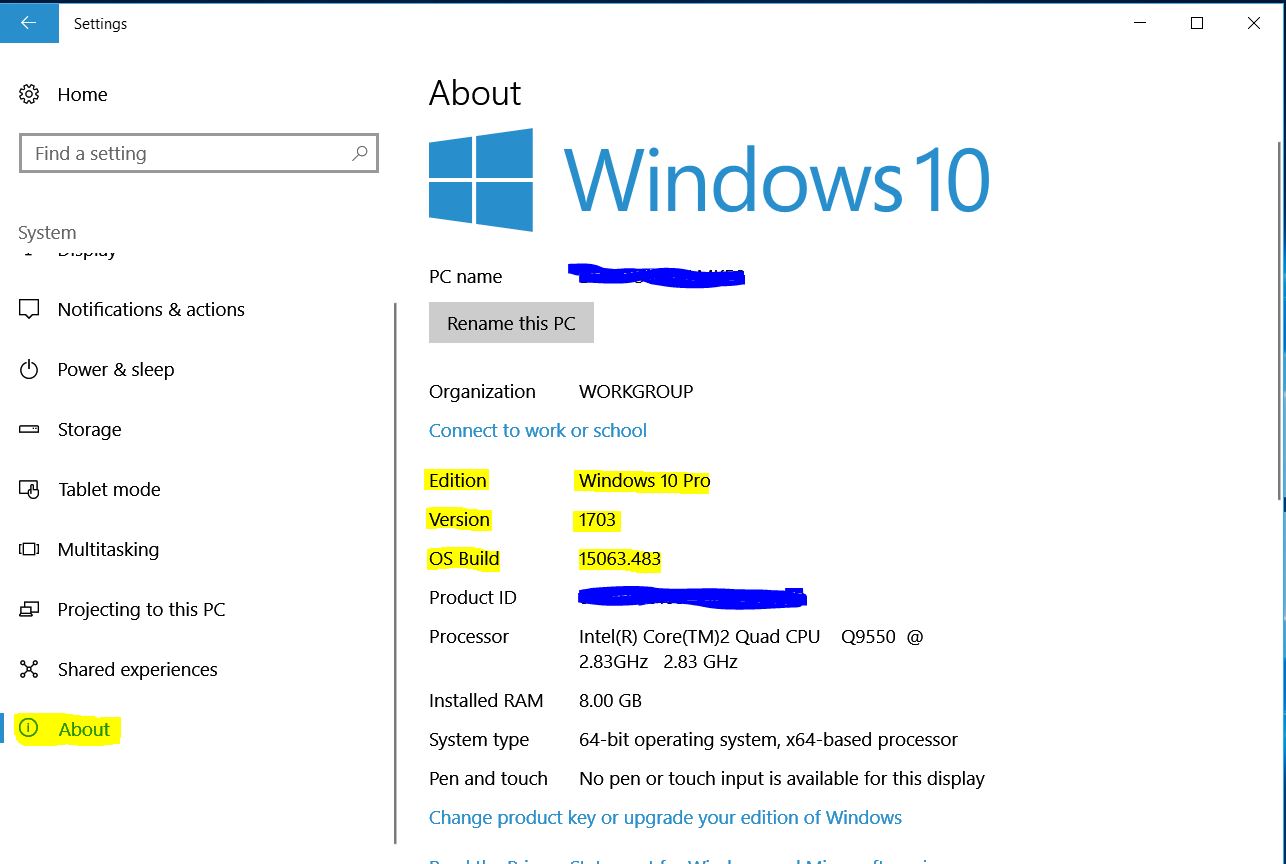 تعیین ورژن و بیلد ویندوز 10 - Find Build&Version Windows 10