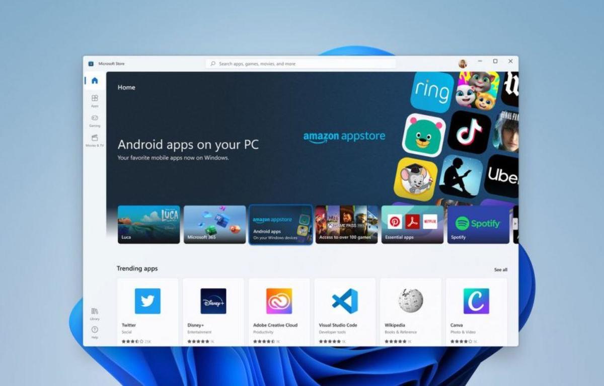 مایکروسافت استور جدید و امکان اجرای برنامه‌های اندرویدی در ویندوز 11