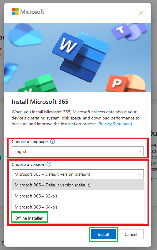 Download Microsoft 365 Windows